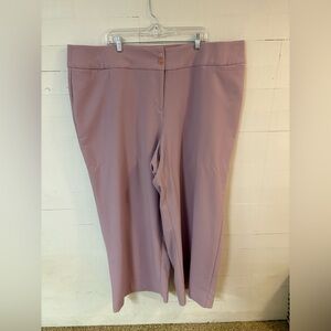Lane Bryant The Allie Dress Pants Womens 28R Mauve Stretch Workwear